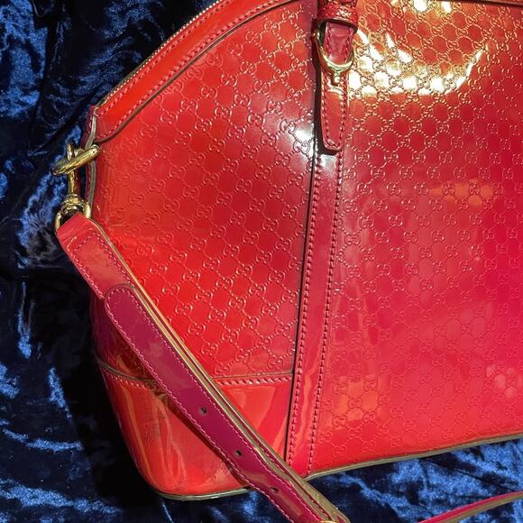 Gucci Red Microguccissima Shoulder Bag COMES WITH A COA - Picture 2 of 12